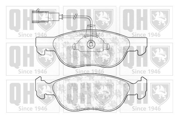 QUINTON HAZELL Комплект тормозных колодок, дисковый тормоз BP1047